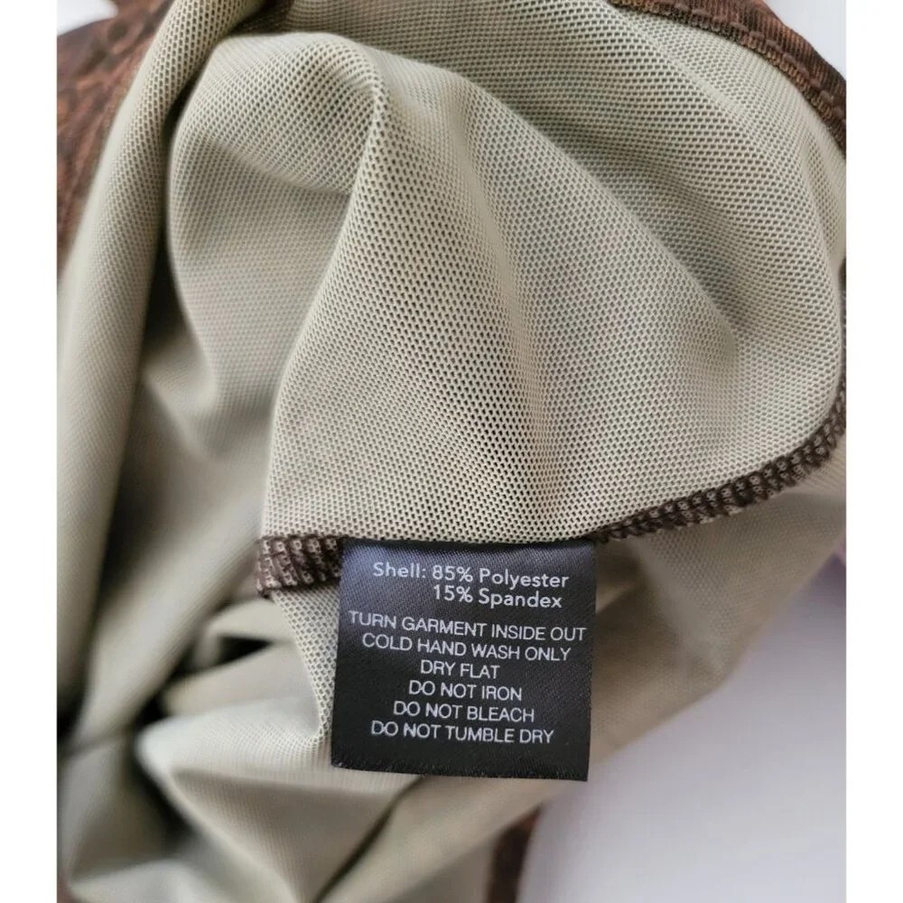 I.AM.GIA Kenzie Crocodile Print Long Sleeve Bodysuit With Thumbholes Women's XS - Picture 8 of 9